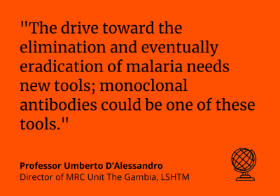 Umberto D'Alessandro comments on malaria antibody trial