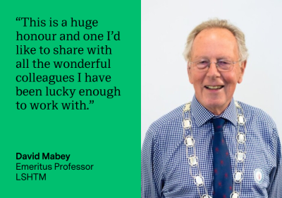 David Mabey quote card: This is a huge honour and one I'd like to share with all the wonderful colleagues I have been lucky enough to work with.