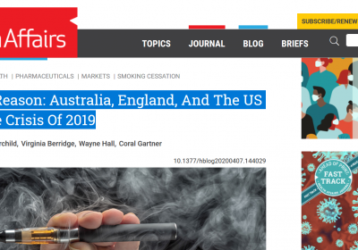 screen shot Risk And Reason: Australia, England, And The US E-Cigarette Crisis Of 2019