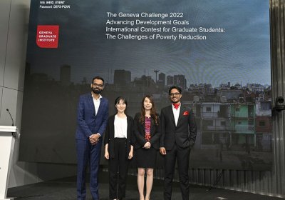 Two LSHTM Alumni, Saurabh Mamtani and Amit Mehto, alongside two LSE alumni, formed a diverse and multi-disciplinary team who won the first prize in the Geneva Challenge by the Geneva Graduate Institute for their plan to reduce poverty: Project Connect.