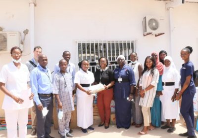 MRCG at LSHTM study led by Dr Uduak Okomo donates cleaning materials to EFSTH