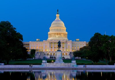 Washington DC Capitol at night