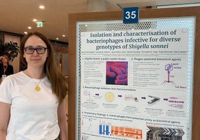 Zoe Dyson at the inaugural EMBO workshop shigella