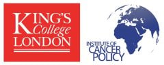 Logos of KCL and Institute of Cancer Policy