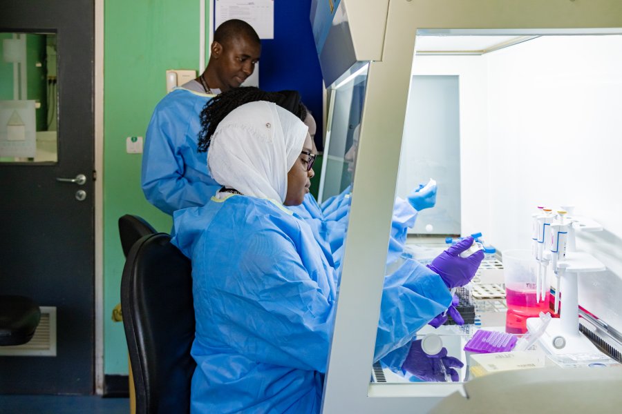 Malaria Scientist working at the Molecular Biology Laboratory 