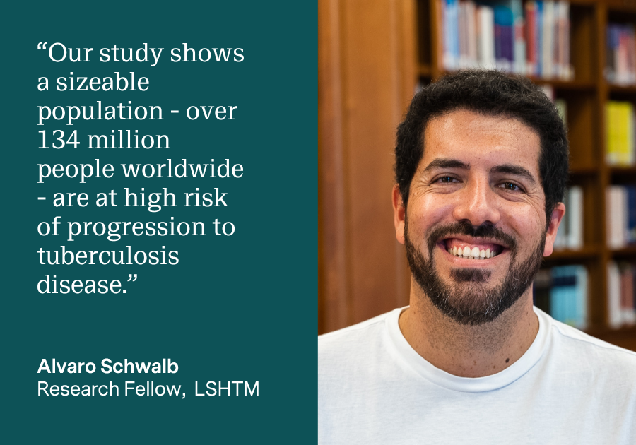 Alvaro Schwalb: “Our study shows a sizeable population - over 134 million people worldwide - are at high risk of progression to tuberculosis disease.”