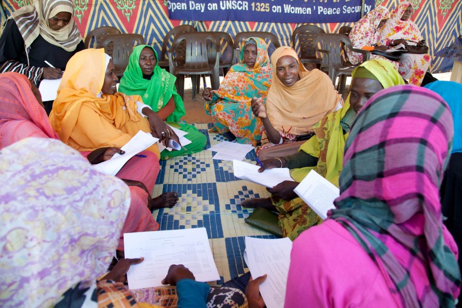 Image: UNAMID/North Darfur Committee on Women open day session in Darfur. Credit: UNAMID