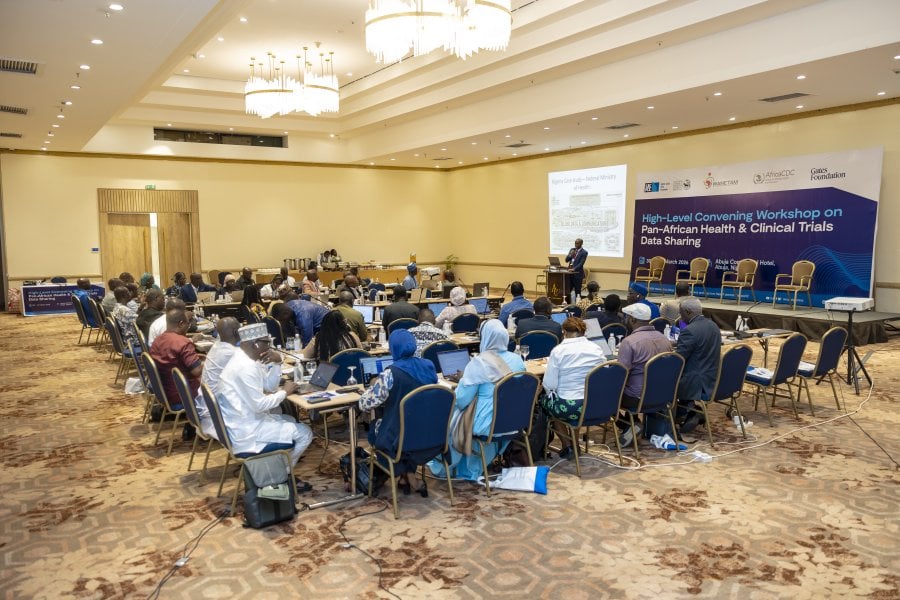 A wide shot Advancing Pan-African Health Data Sharing workshop Advancing Pan-African Health Data Sharing workshop