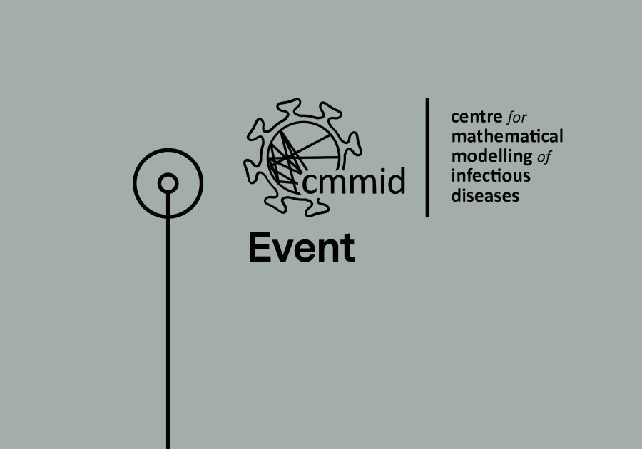 Grey background featuring Centre for Mathematical Modelling of Infectious Diseases logo