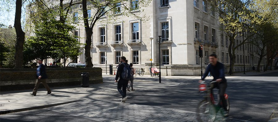 A view of LSHTM from Malet Street