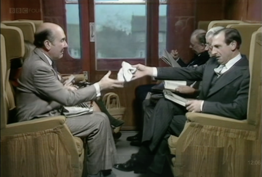 Screengrab from The Rise and Fall of Reginald Perrin (BBC 1976) 