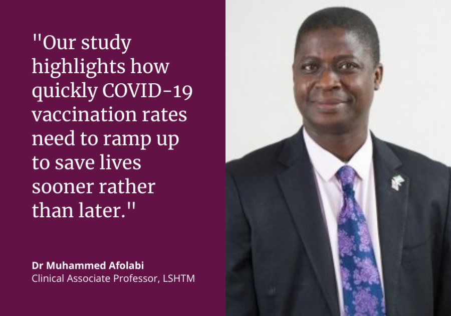 Muhammed Afolabi: Our study highlights how quickly COVID-19 vaccination rates need to ramp up to save lives sooner rather than later