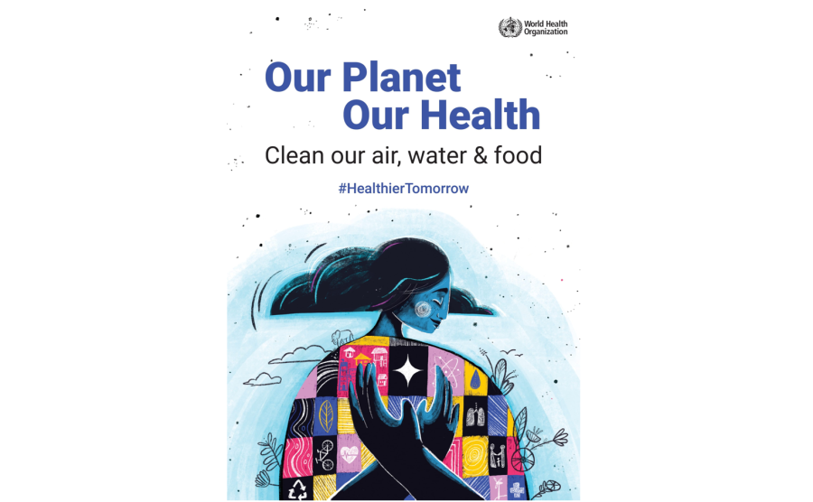Our planet, our health WHO poster