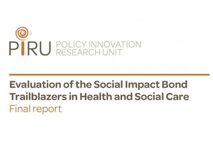 Evaluation of the Social Impact Bond Trailblazers in Health and Social Care banner. Credit: PIRU