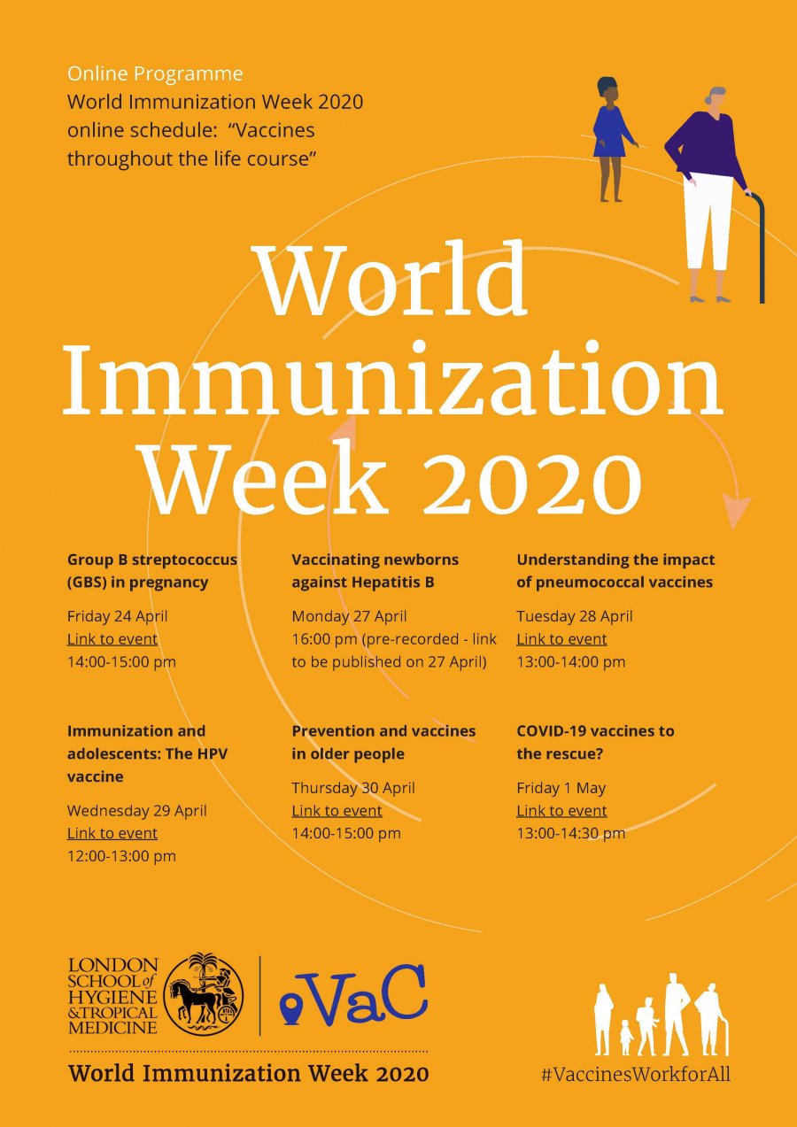 World Immunization Week 2020 poster