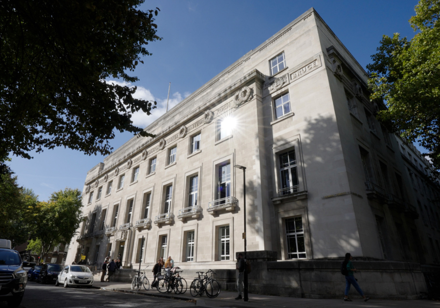 LSHTM Keppel Street building exterior: view from Malet Street