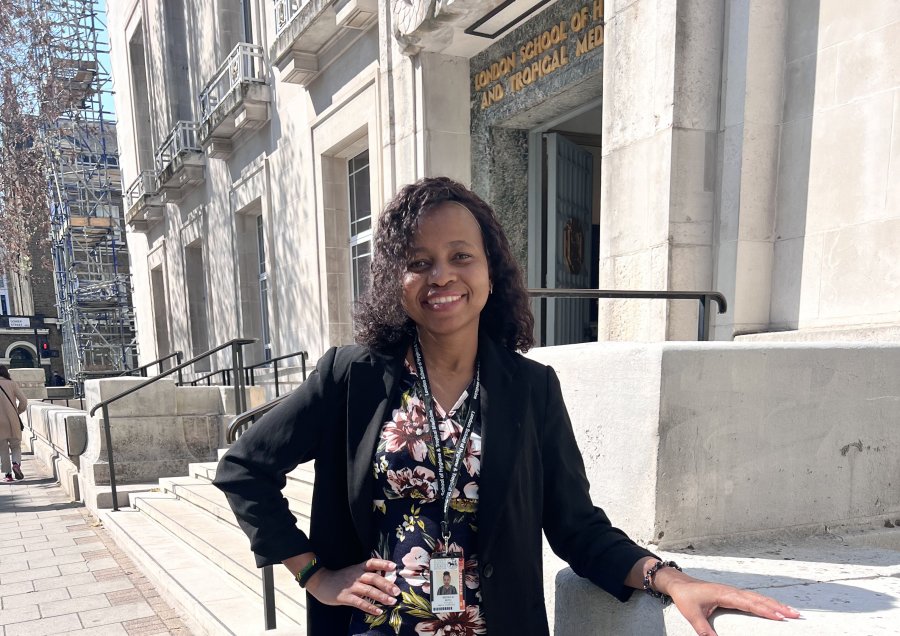 Image of Monica Mtei outside LSHTM