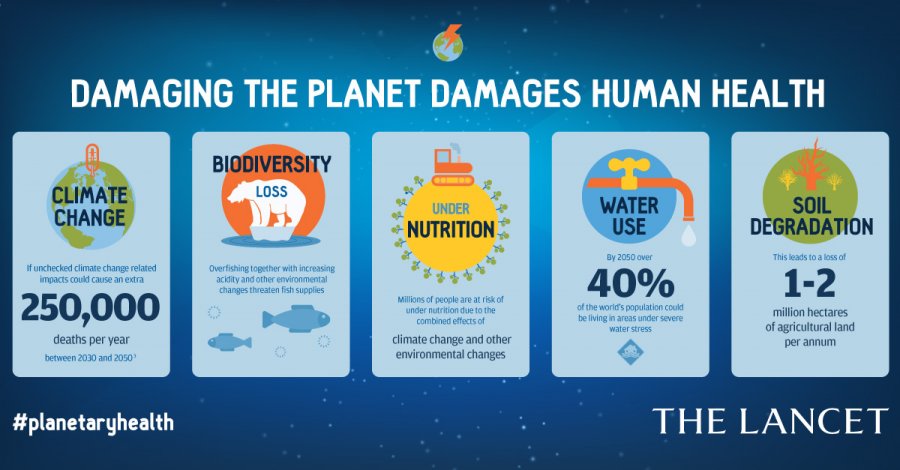 Planetary health infographic