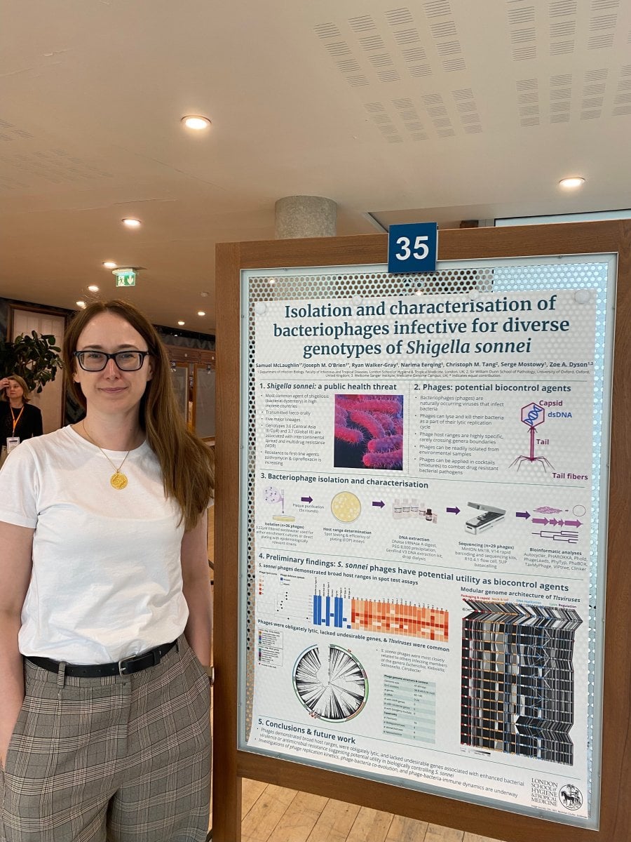 Zoe Dyson at the inaugural EMBO workshop shigella