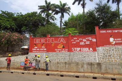Ebola sign in Sierra Leone