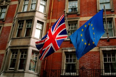 EU and UK flags. Credit: Dave Kellam / Flickr