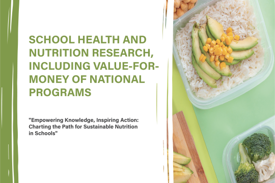 Flyer for meeting on School Health and Nutrition Research including Value-for-Money of National Programs in Gaborone, Botswana 
