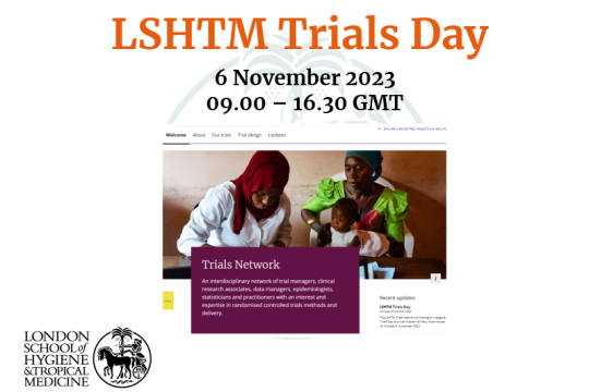 trials day with photo of women and explanation of trials network