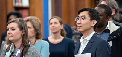 Staff at LSHTM event