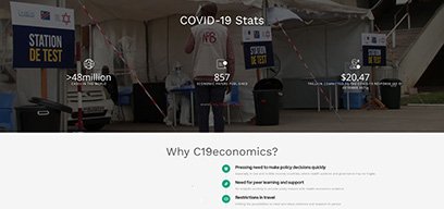 C19economics website screenshot