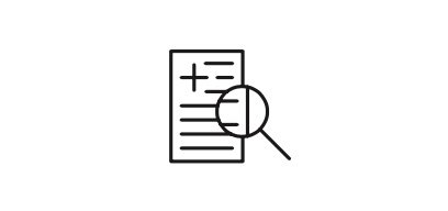 Document with magnifying glass icon