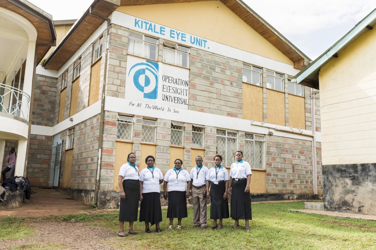 Kenyan School teachers who have tested children's sight using Peek's mobile devices. Credit: Rolex / Joan Bardeletti