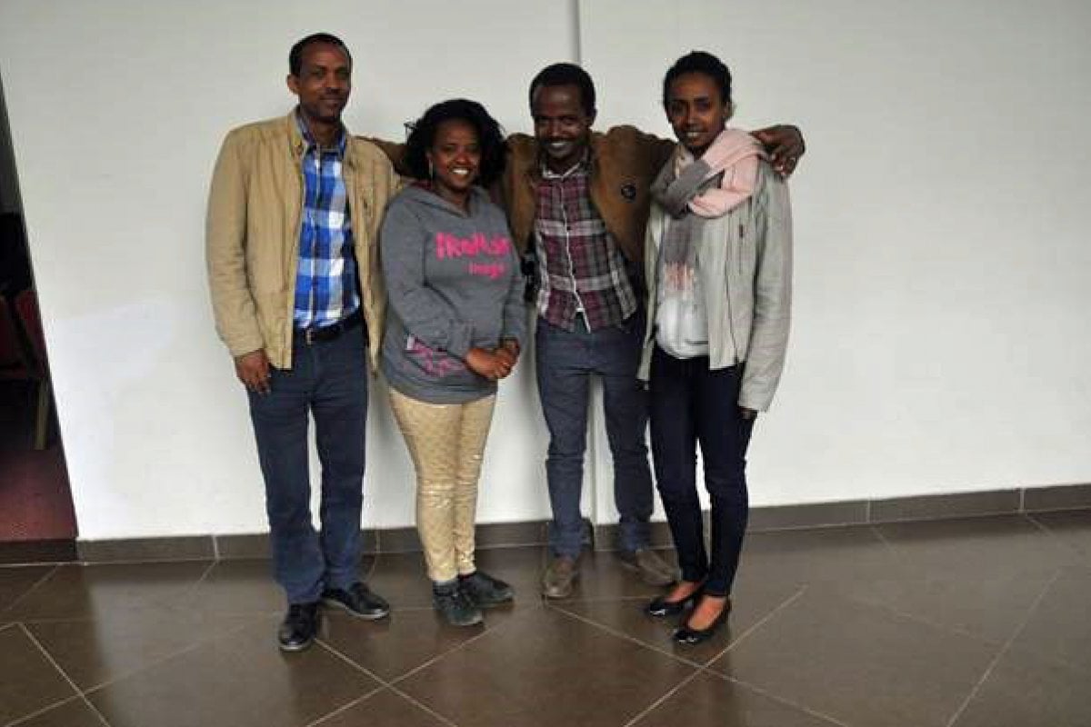 The group working on malaria