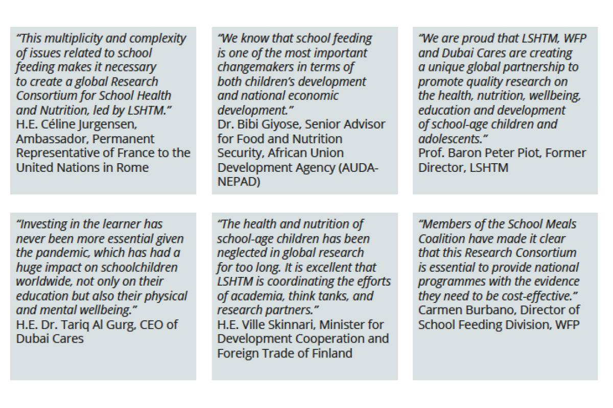 Quotes from notable people on school health