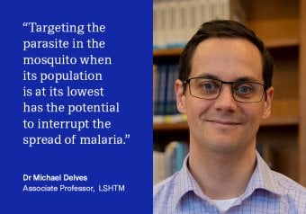 “Targeting the parasite in the mosquito when the parasite population is at its lowest has the potential to interrupt malaria transmission. Our data provides a new piece of the puzzle to understand this process and suggests new ways to design antimalarial interventions.”  -  Dr Michael Delves, Associate Professor of Malaria Transmission Biology