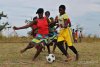 As part of the World Refugee Day celebrations, UNHCR organised a football match for displaced and host community girls in Ngalane IDP site in Metuge, Cabo Delgado, northern Mozambique. © UNHCR/Martim Gray Pereira