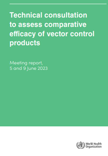 Meeting report from the World Health Organization’s technical consultation on the comparative efficacy of vector control products. Members of the Public Health Entomology Group contributed data and participated in this consultation, drawing on their expertise in evaluating vector control tools.